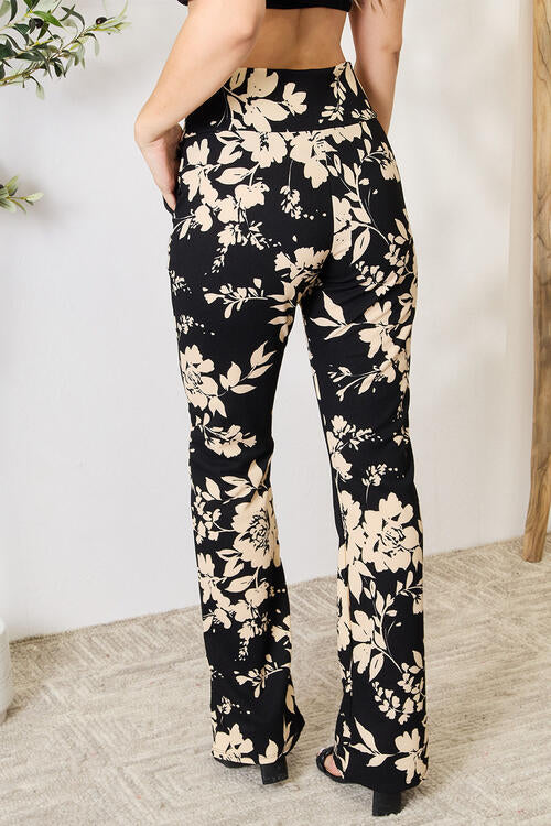 Heimish I'm A Wildflower High Waist Floral Flare Pants