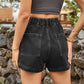 Turn Up The Music High-Waist Denim Shorts with Pockets