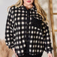 Hailey & Co By The Fireplace Plaid Button Up Jacket