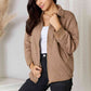 Heimish Chill Mode Zip-Up Jacket with Pockets in Mocha