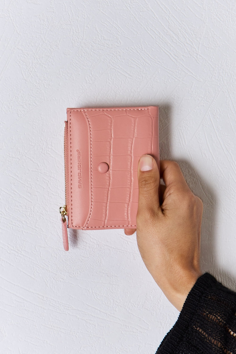 David Jones Through Thick & Thin Texture PU Leather Mini Wallet