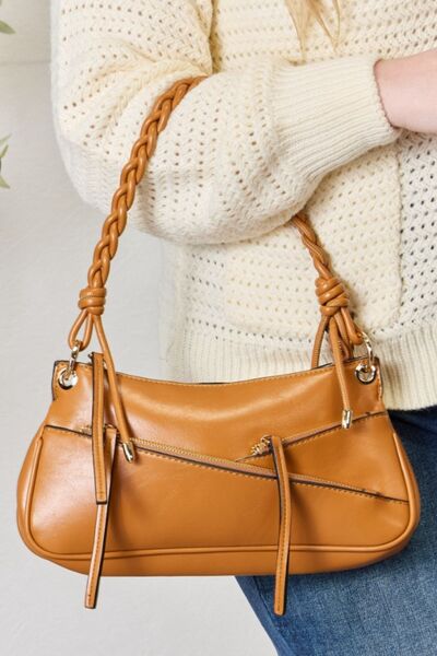 SHOMICO Live Your Life Braided Strap Shoulder Bag