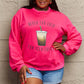 Simply Love NEVER TOO COLD FOR ICED COFFEE Graphic Sweatshirt