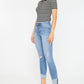 Kancan Gabby Distressed Cat's Whiskers Button Fly Jeans