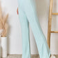 RISEN All Day Mint High Waist Ultra Soft Knit Flare Pants