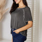 Zenana Small Pleasures Round Neck Raglan Sleeve T-Shirt