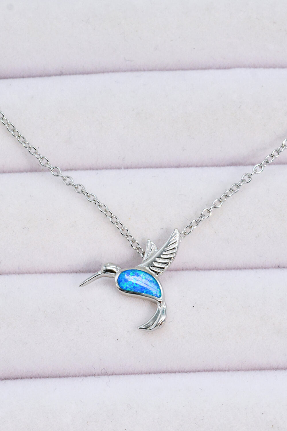 Crave To Fly Opal Bird 925 Sterling Silver Necklace