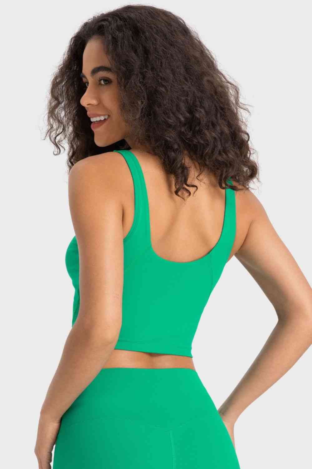 Cherished Deep V-Neck Crop Sports Bra