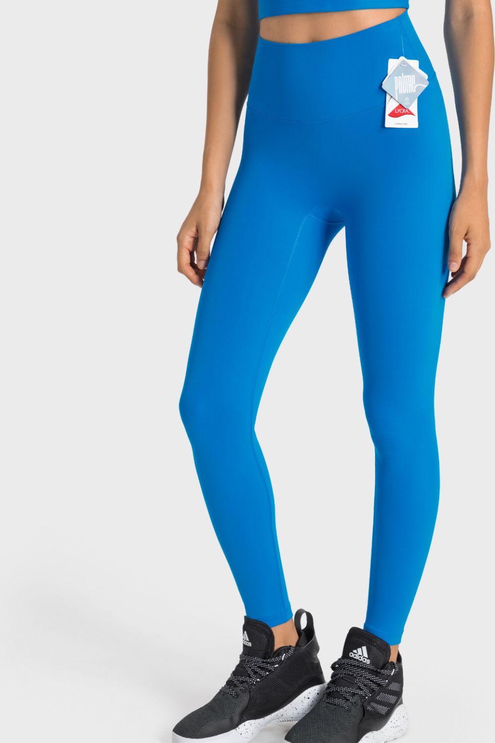 Meet You At The Bar(Bell) Feels Like Skin High-Rise Wide Waistband Yoga Leggings