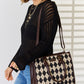 David Jones Makin' Statements Argyle Pattern PU Leather Handbag