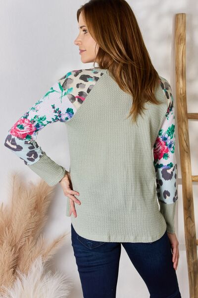 Hailey & Co Embracing Wildflowers Printed Blouse