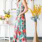Mint To Be Floral Sleeveless Maxi Dress with Pockets