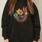 Simply Love Butterfly and Flower Graphic Hoodie