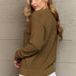 Zenana Kiss Me Tonight Button Down Cardigan in Olive