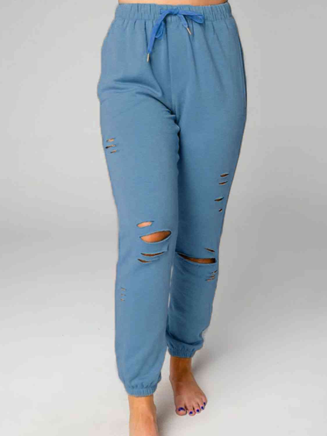 Me, Myself And I Distressed Sweatshirt and Joggers Set