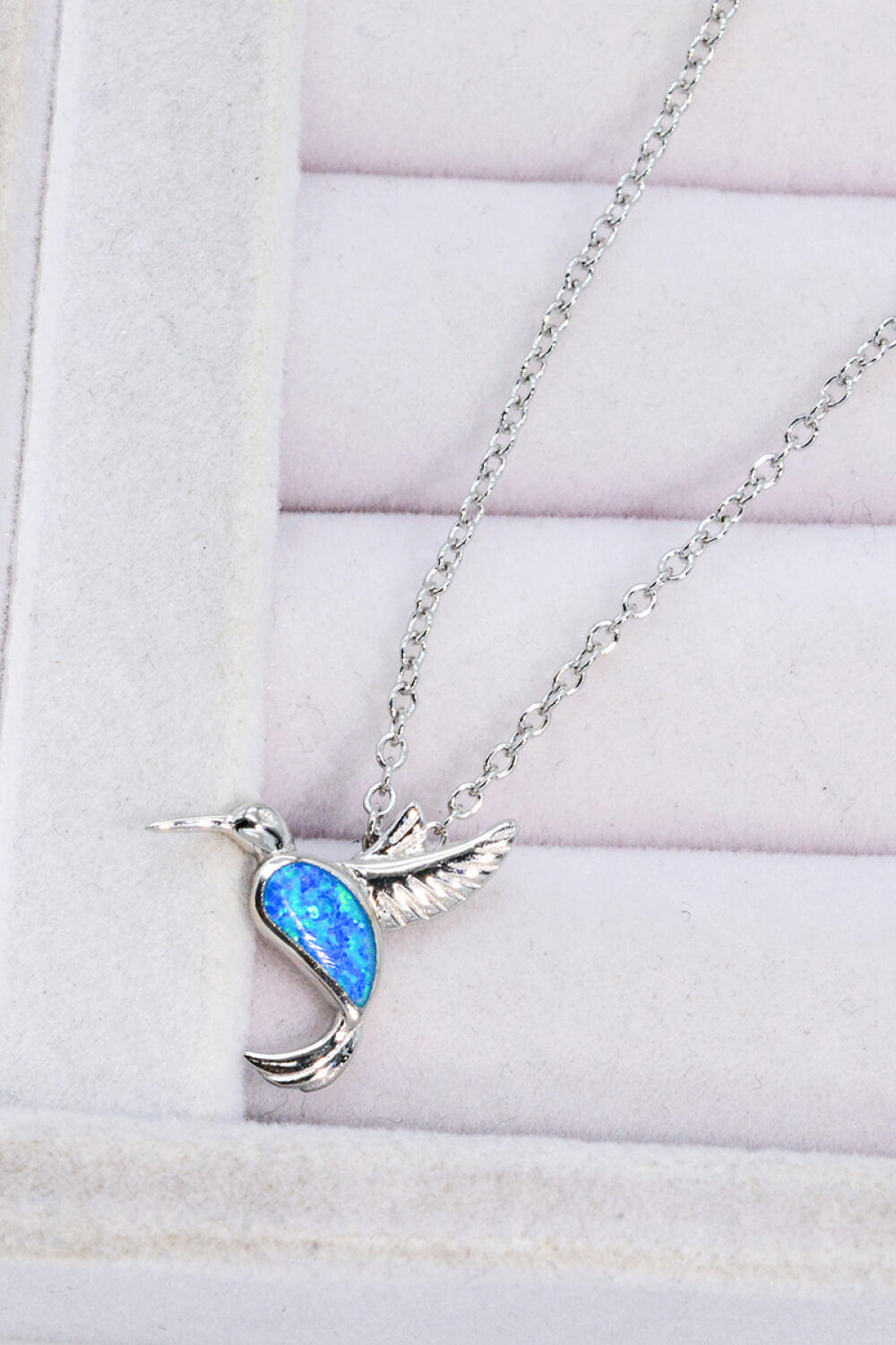 Crave To Fly Opal Bird 925 Sterling Silver Necklace