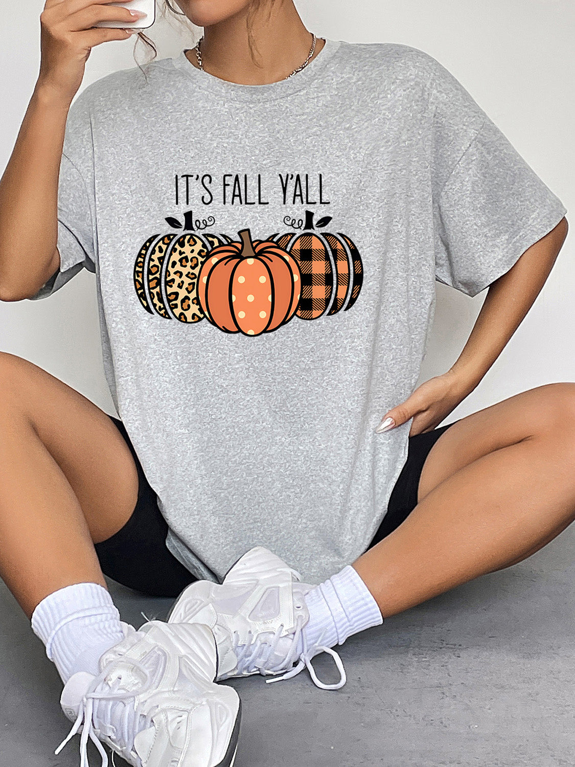 Simply Love Fall IT'S FALL Y'ALL Graphic T-Shirt