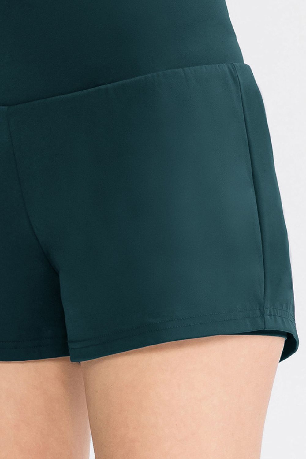 Rise And Grind Wide Waistband Sports Shorts with Pockets