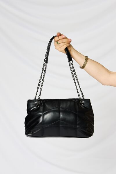 SHOMICO Break The Chains PU Leather Chain Handbag