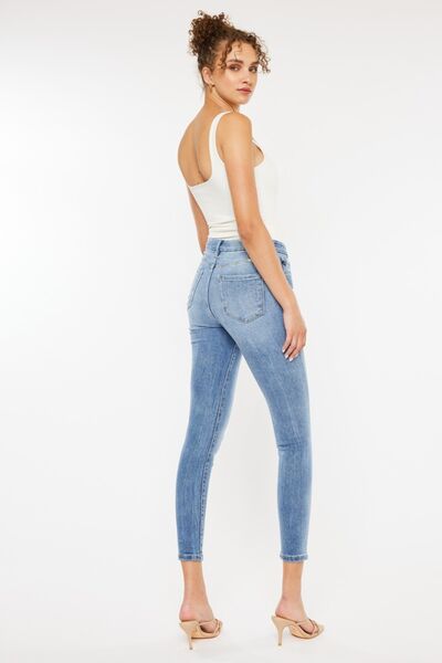 Kancan Elizabeth High Waist Cat's Whiskers Skinny Jeans