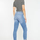 Kancan Gabby Distressed Cat's Whiskers Button Fly Jeans