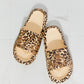 MMShoes Arms Around Me Open Toe Slides in Leopard