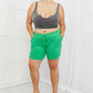 Blumin Apparel Too Good Ribbed Shorts in Green
