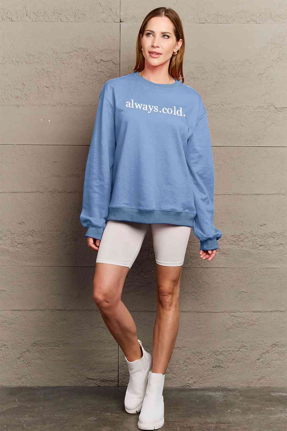 Simply Love ALWAYS.COLD. Graphic Sweatshirt